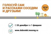 На портале «Добродел» стартовало голосование по ремонту дорог в 2018 году, которое продлится до 1 февраля. В список включено более 2,5 тыс региональных и муниципальных дорожных объектов.