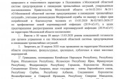 Постановление Губернатора Московской области Андрея Воробьева о введении в регионе режима повышенной готовности и некоторых мерах по предотвращению распространения новой коронавирусной инфекции (2019-nCoV) на территории Московской области