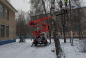 По поручению главы Истринского округа выполняются различные виды работ по уличному освещению