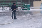 В городском округе Истра приступили к заливке катков под открытым небом