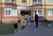 По тем адресам, где были сегодня выявлены случаи заражения коронавирусом #прямосейчас бригада МБУ