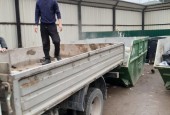На ул. Луначарского в с. Павловская Слобода зафиксирован сброс строительного мусора.