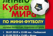 Уважаемые истринцы! Приглашаем вас на отборочные этапы летнего Кубка Мира по мини-футболу, которые пройдут на стадионах г.о. Истра