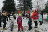В территориальном управлении Костровское городского округа Истра встретили новый год всем двором