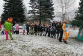 В территориальном управлении Костровское городского округа Истра встретили новый год всем двором