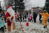 В территориальном управлении Костровское городского округа Истра встретили новый год всем двором